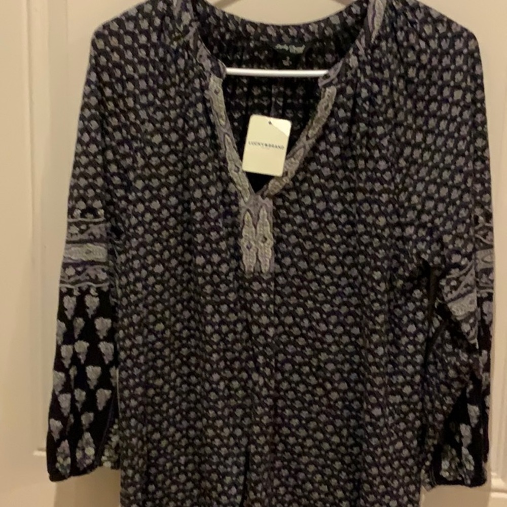 Lucky Brand Knit BoHo Top- NWT- Size Small